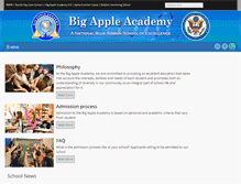 Tablet Screenshot of bigappleacademy.com